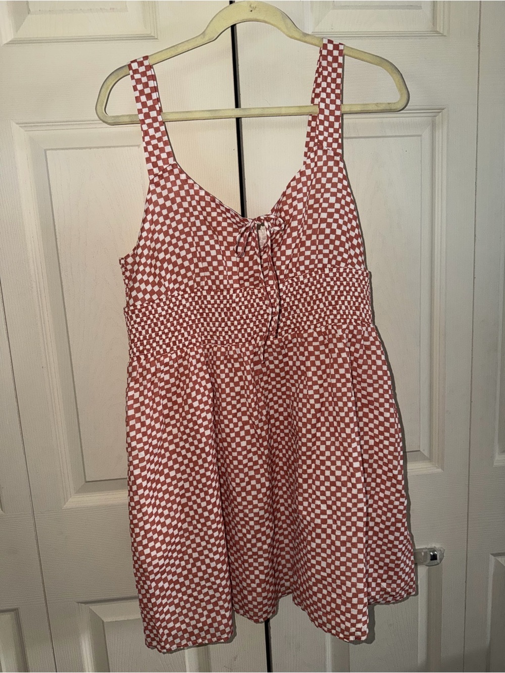 OrangeCheckered Sundress